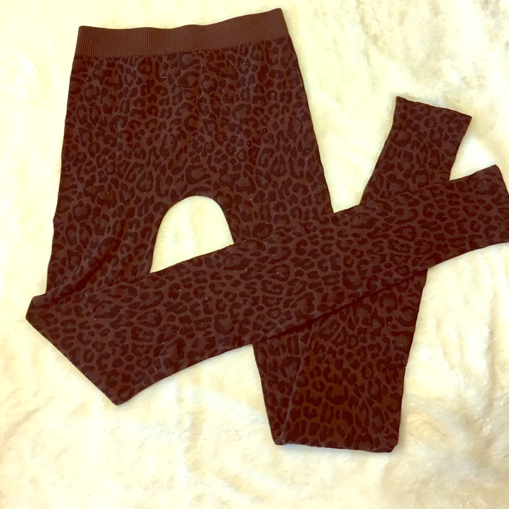 Leopard Print Tights